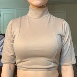 Nude crop top